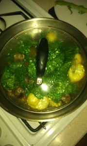 simple meal from fresh foods