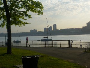 Hudson River view from Upper West Side