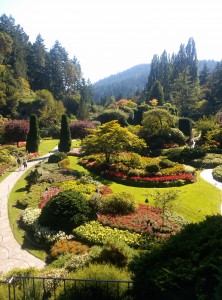 The Sunken gardens at Butchard in Victoria BC