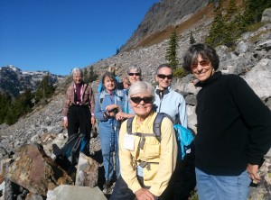 Women on Wed.hike to Red Pass on the Pacific Crest Trail