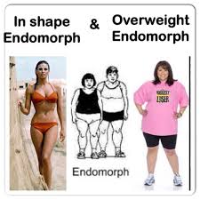 The endomorph body type is more likely to hold excess weight.